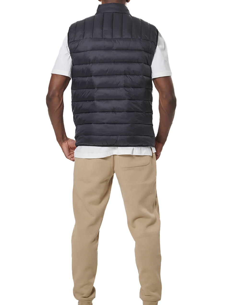 BODY ACTION MEN''S LIGHTWEIGHT QUILTED VEST 073534-01-BLACK Black φωτογραφία