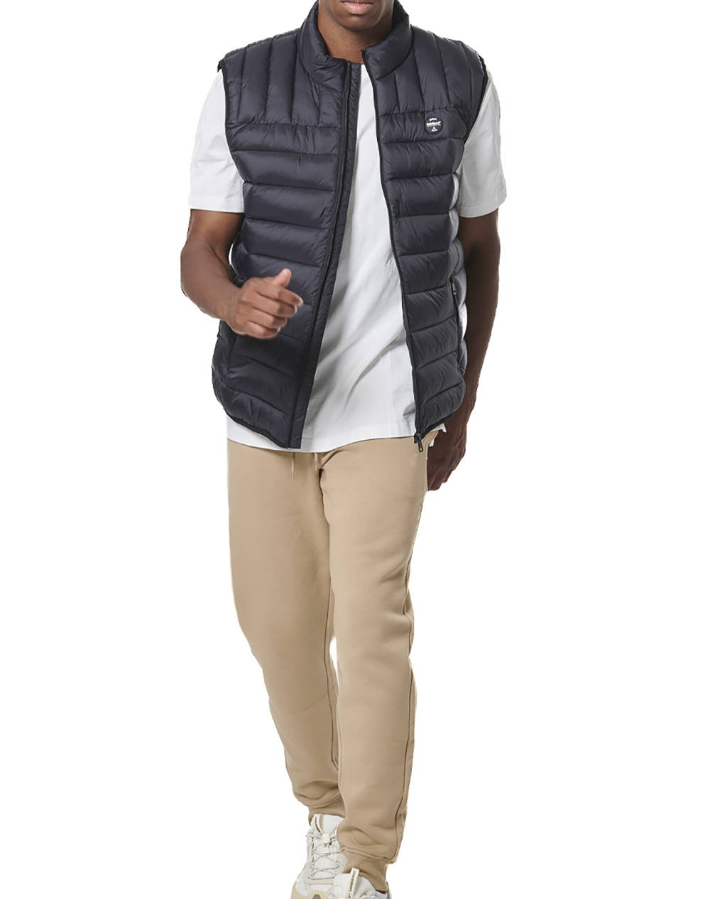BODY ACTION MEN''S LIGHTWEIGHT QUILTED VEST 073534-01-BLACK Black φωτογραφία