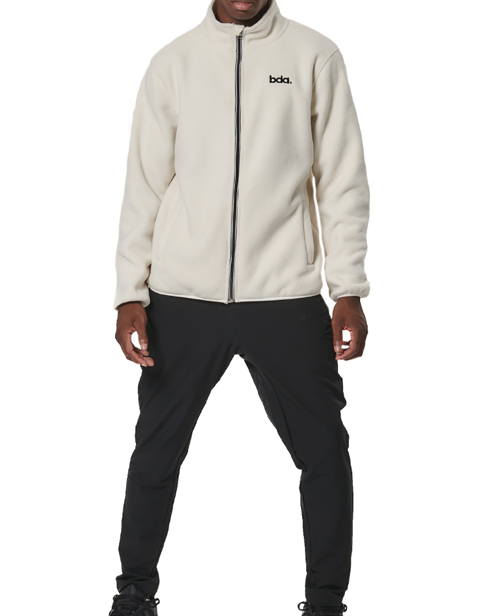 BODY ACTION MEN''S BOUCLE-FLEECE JACKET 073522-01-PRISTINE ECRU Ecru φωτογραφία