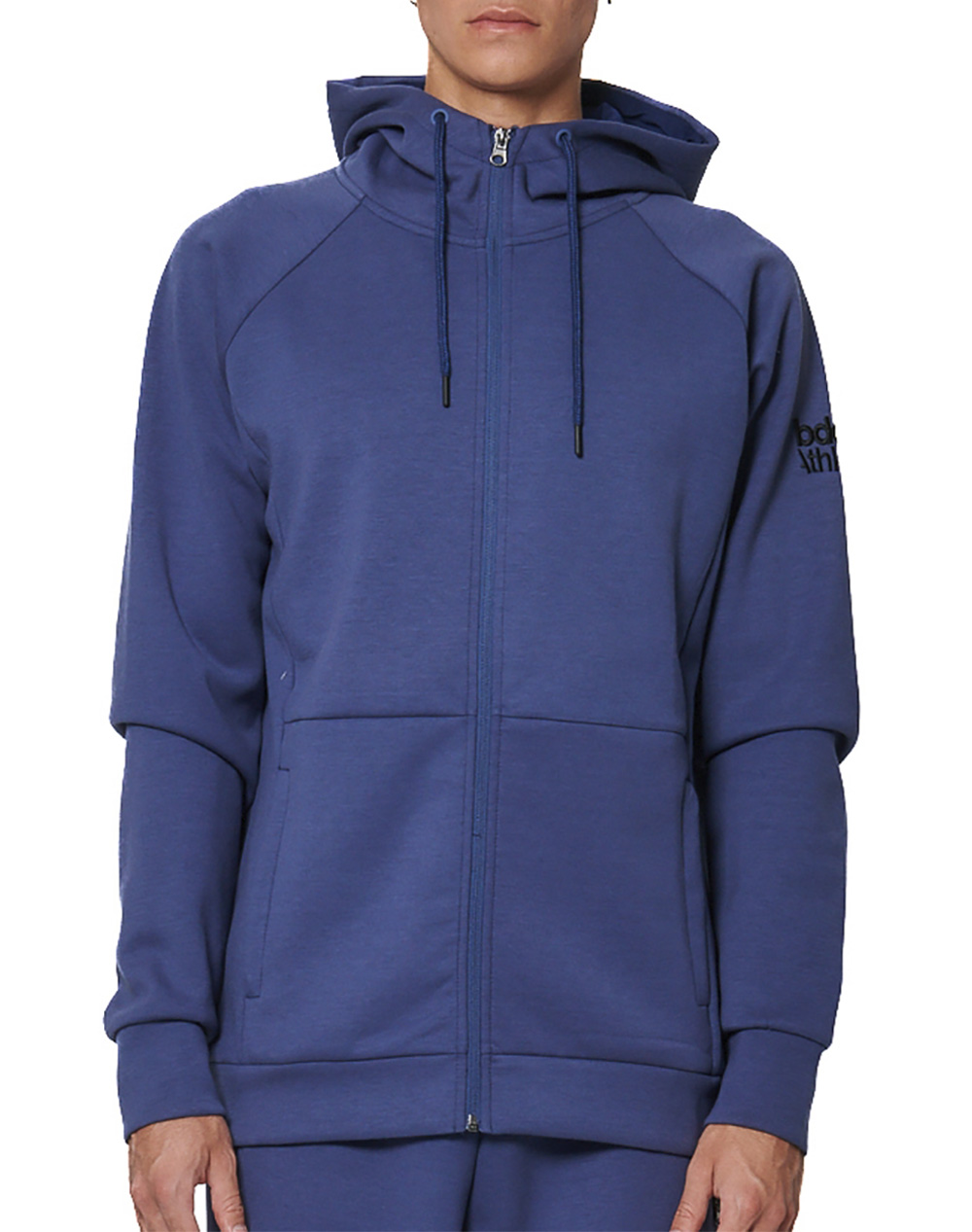 BODY ACTION MEN''S SPORT GYM TECH ZIP HOODIE 073521-01-OCEANA BLUE OceanBlue