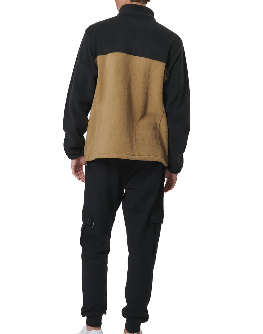 BODY ACTION MEN''S POLAR FLEECE JACKET 073527-01-BLACK MOCHA GREY Multi φωτογραφία