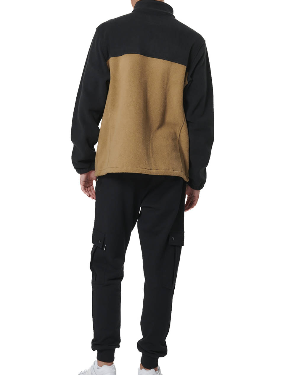 BODY ACTION MEN''S POLAR FLEECE JACKET 073527-01-BLACK MOCHA GREY Multi φωτογραφία