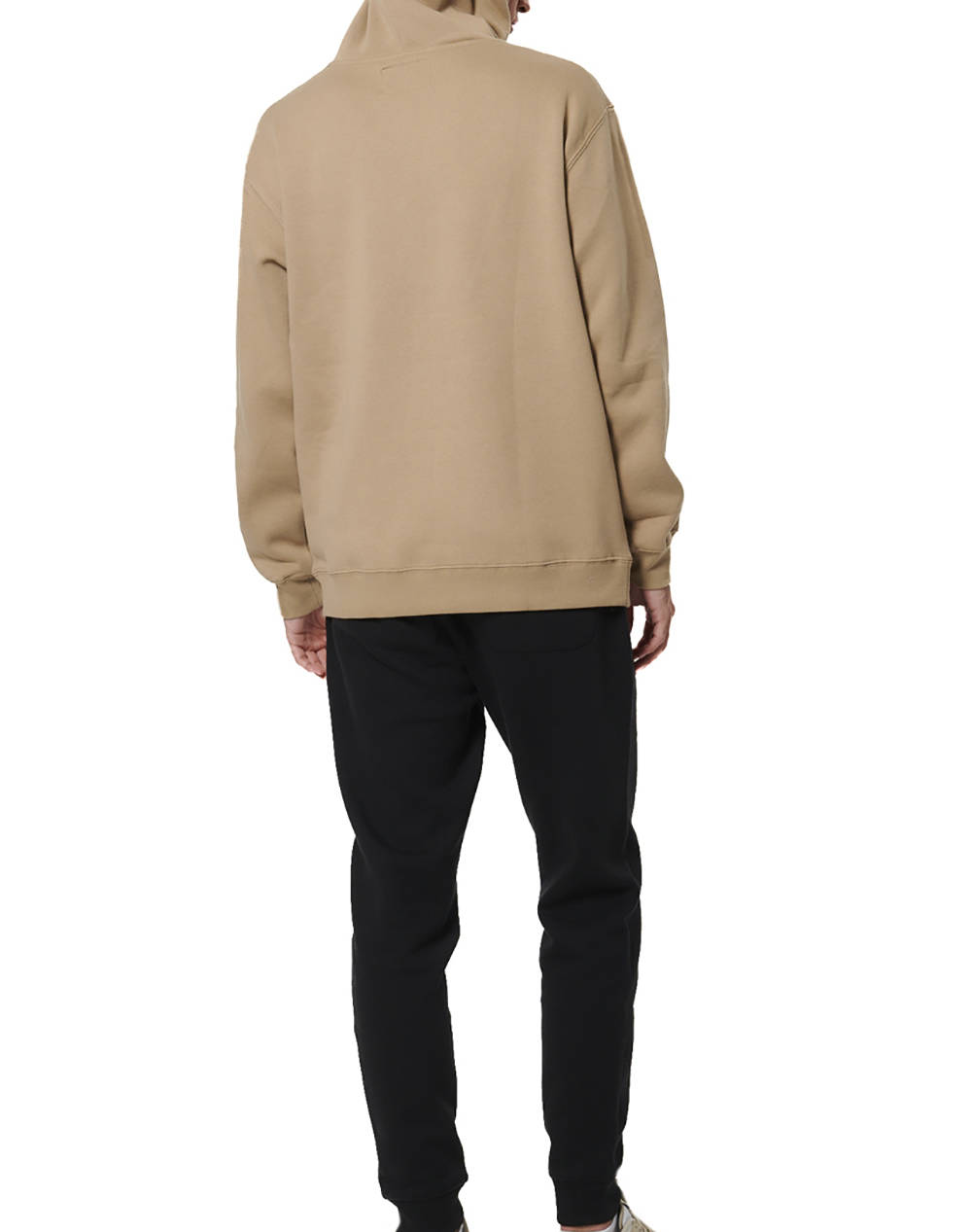 BODY ACTION MEN''S SOFT FLEECE HOODIE 063517-01-TEAK BEIGE Biege φωτογραφία