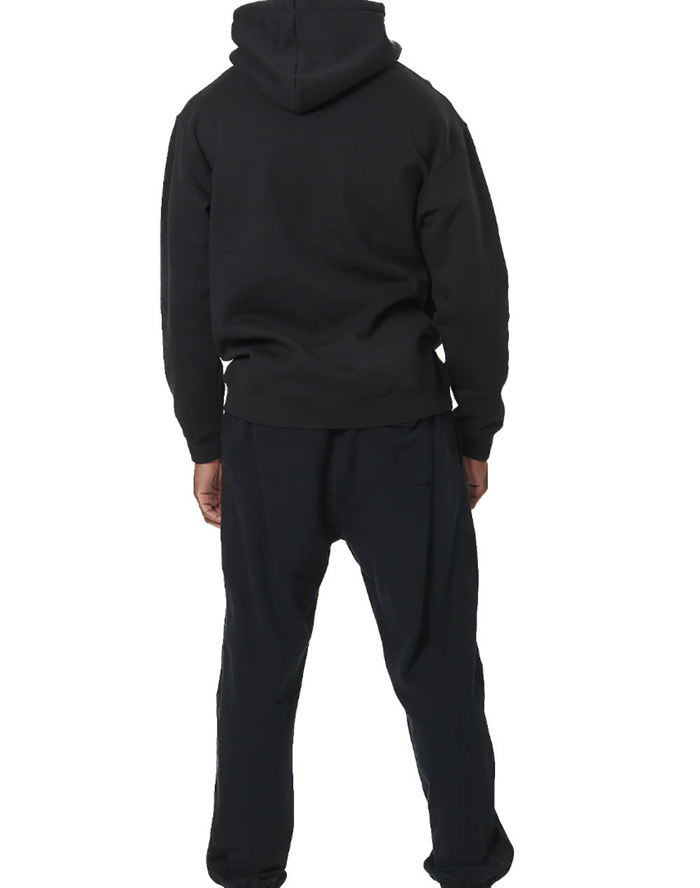 BODY ACTION MEN''S SOFT FLEECE HOODIE 063517-01-BLACK Black φωτογραφία