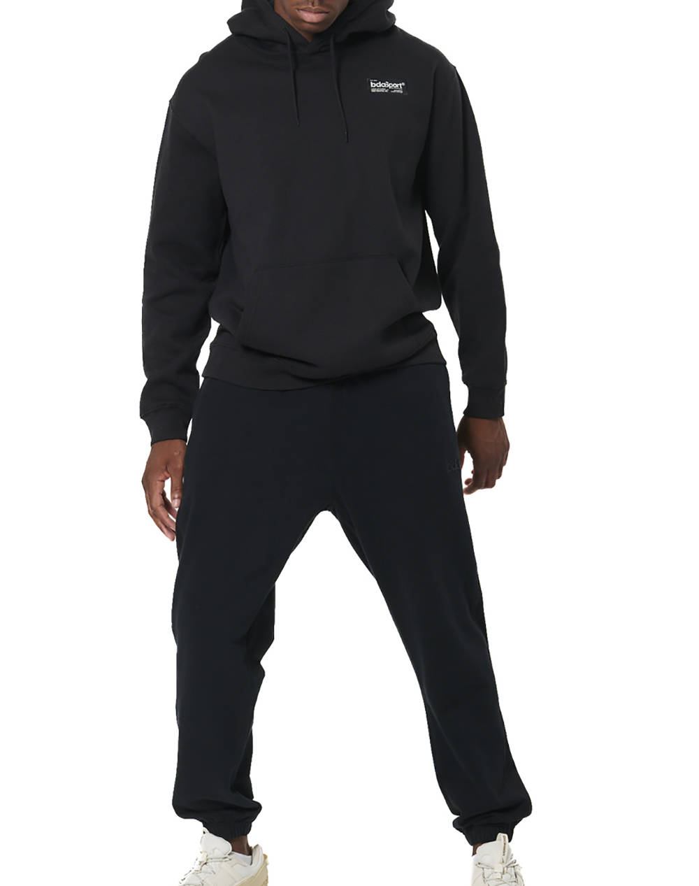 BODY ACTION MEN''S SOFT FLEECE HOODIE 063517-01-BLACK Black φωτογραφία