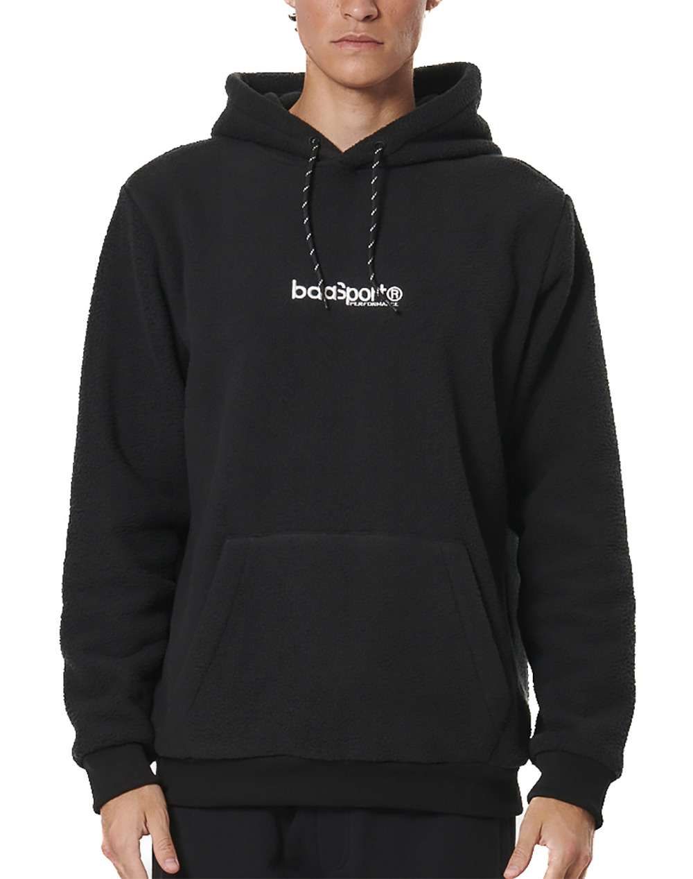 BODY ACTION BODY ACTION MEN''S SHERPA FLEECE HOODIE 063516-01-BLACK Black
