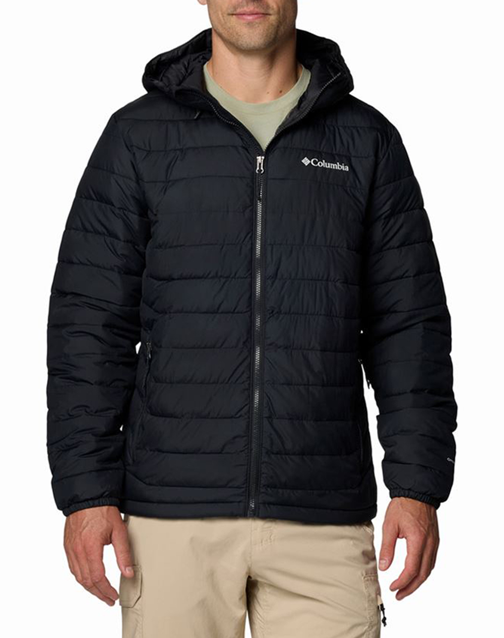 COLUMBIA Ανδρικό Μπουφάν Powder Lite™ II Hooded Jacket CA04-2086944-BLACK Black