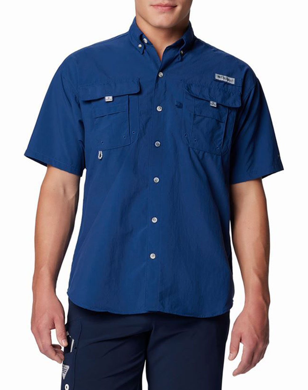 COLUMBIA Ανδρικό Πουκάμισο Bahama™ II S/S Shirt CD04-1011651-470 Indigo