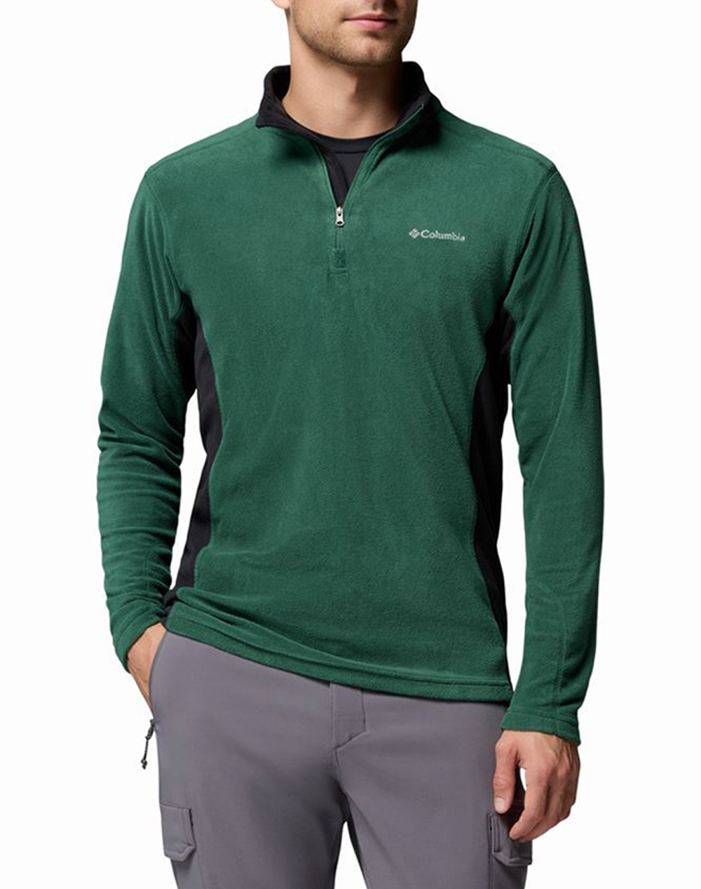 COLUMBIA Ανδρική Μπλούζα Klamath Range™ II Half Zip Fleece CF07-EM6503-375 DarkGreen