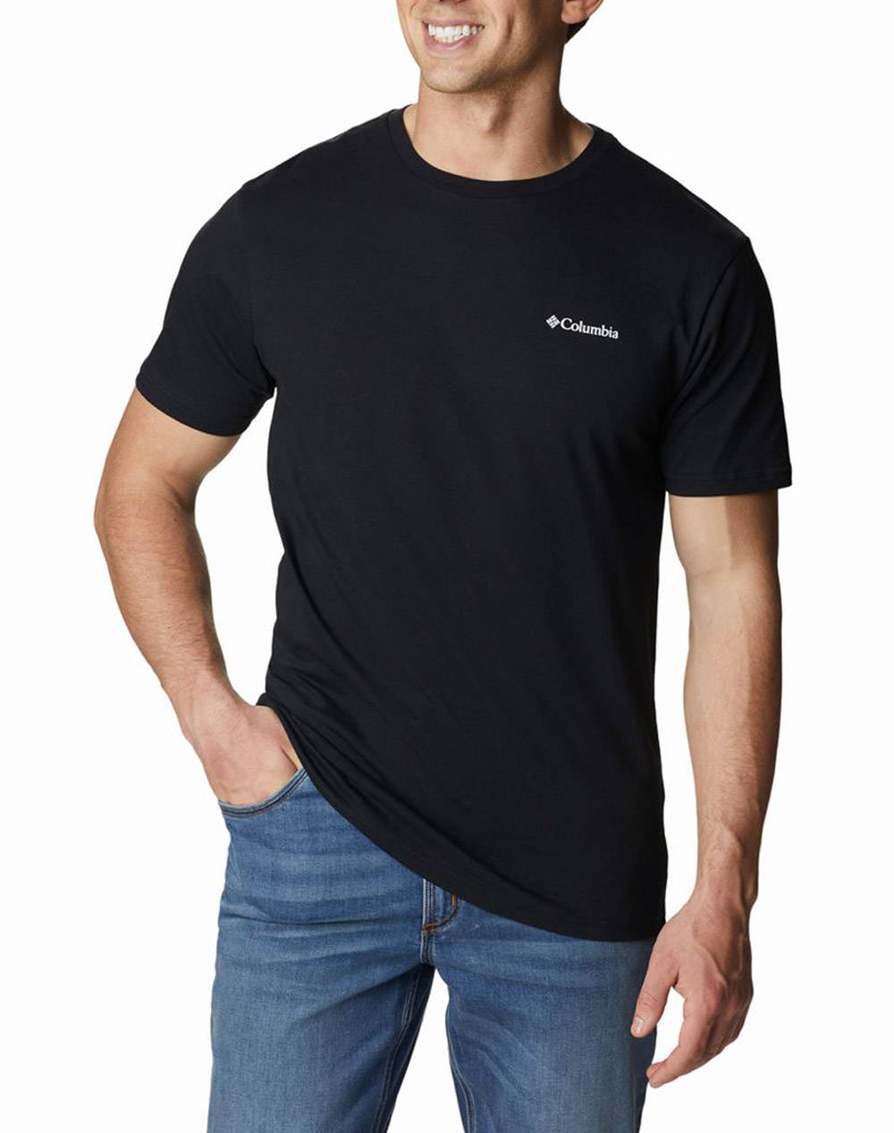 COLUMBIA COLUMBIA Ανδρική Μπλούζα Barton Springs™ SS Graphic Tee CE04-2058331-010 Black