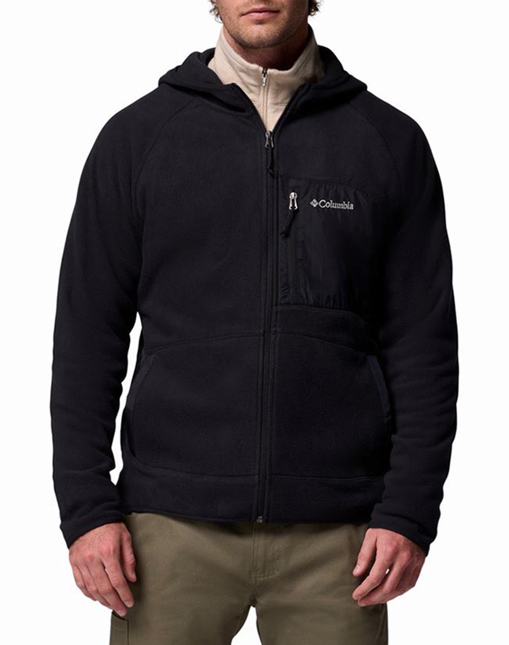 COLUMBIA Ανδρική Ζακέτα Fast Trek™ Overlay Hooded Full Zip CF01-2135701-010 Black