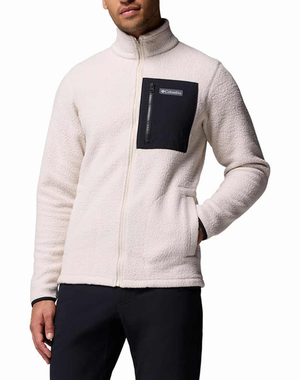 COLUMBIA Ανδρική Ζακέτα Jasper Ridge™ Pebbled Full Zip Fleece CF01-2142421-278 OffWhite