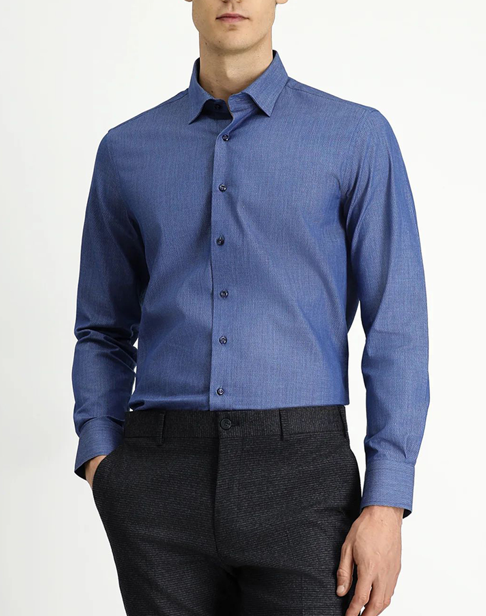 KIGILI KIGILI LONG SLEEVE SHIRT KK2649C0AR001-680 Indigo