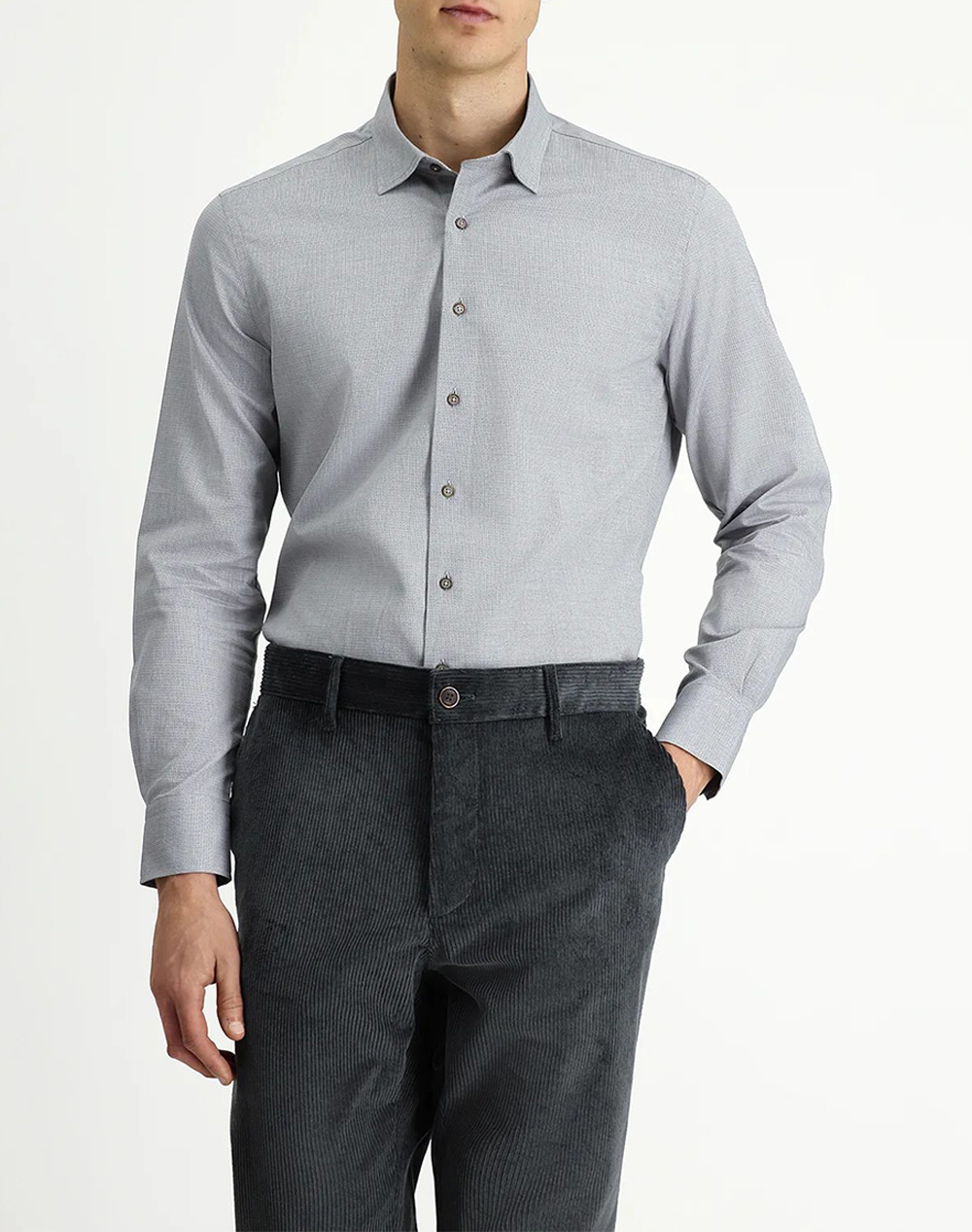 KIGILI LONG SLEEVE SHIRT KK26400000002-400 LightGray