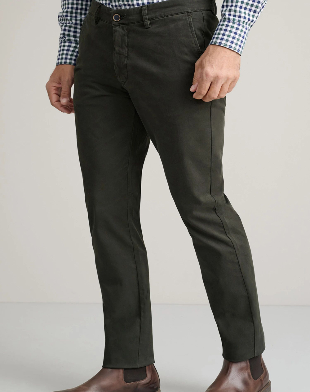 NAVY&GREEN NAVY&GREEN ΠΑΝΤΕΛΟΝΙ ΑΠΙΕΤΟ MODERN FIT 24AG.1003MFA/201K.8-JUNGLE GREEN DarkGreen