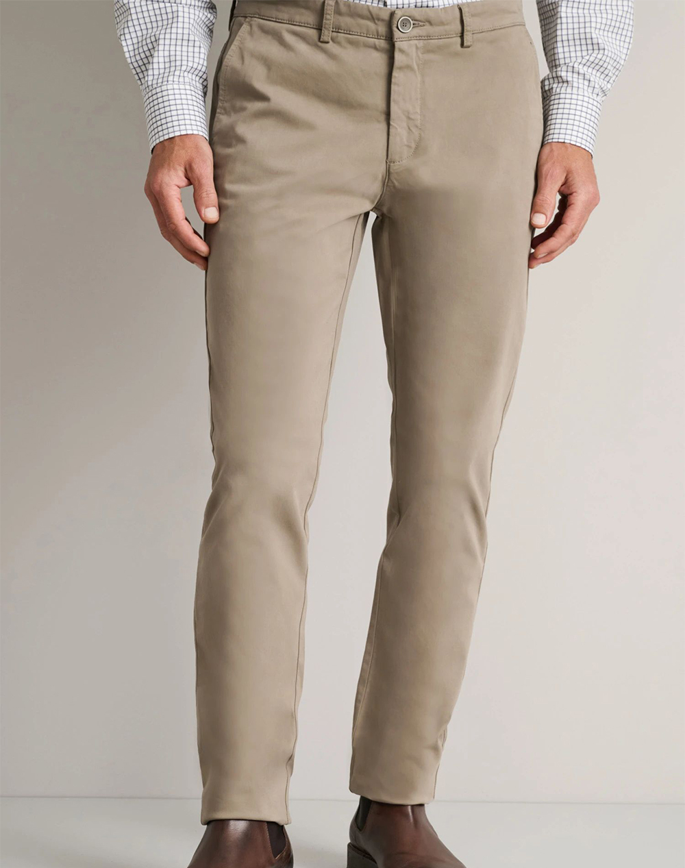 NAVY&GREEN ΠΑΝΤΕΛΟΝΙ ΑΠΙΕΤΟ MODERN FIT 24AG.1003MFA/201K.8-DESERT SAND SandyBrown