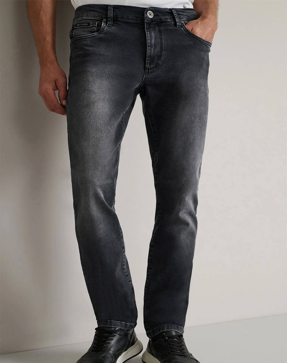 NAVY&GREEN ΠΑΝΤΕΛΟΝΙ ΝΤΕΝΙΜ LOW WAIST 24YI.218/2/LW-BLACK DenimBlack φωτογραφία