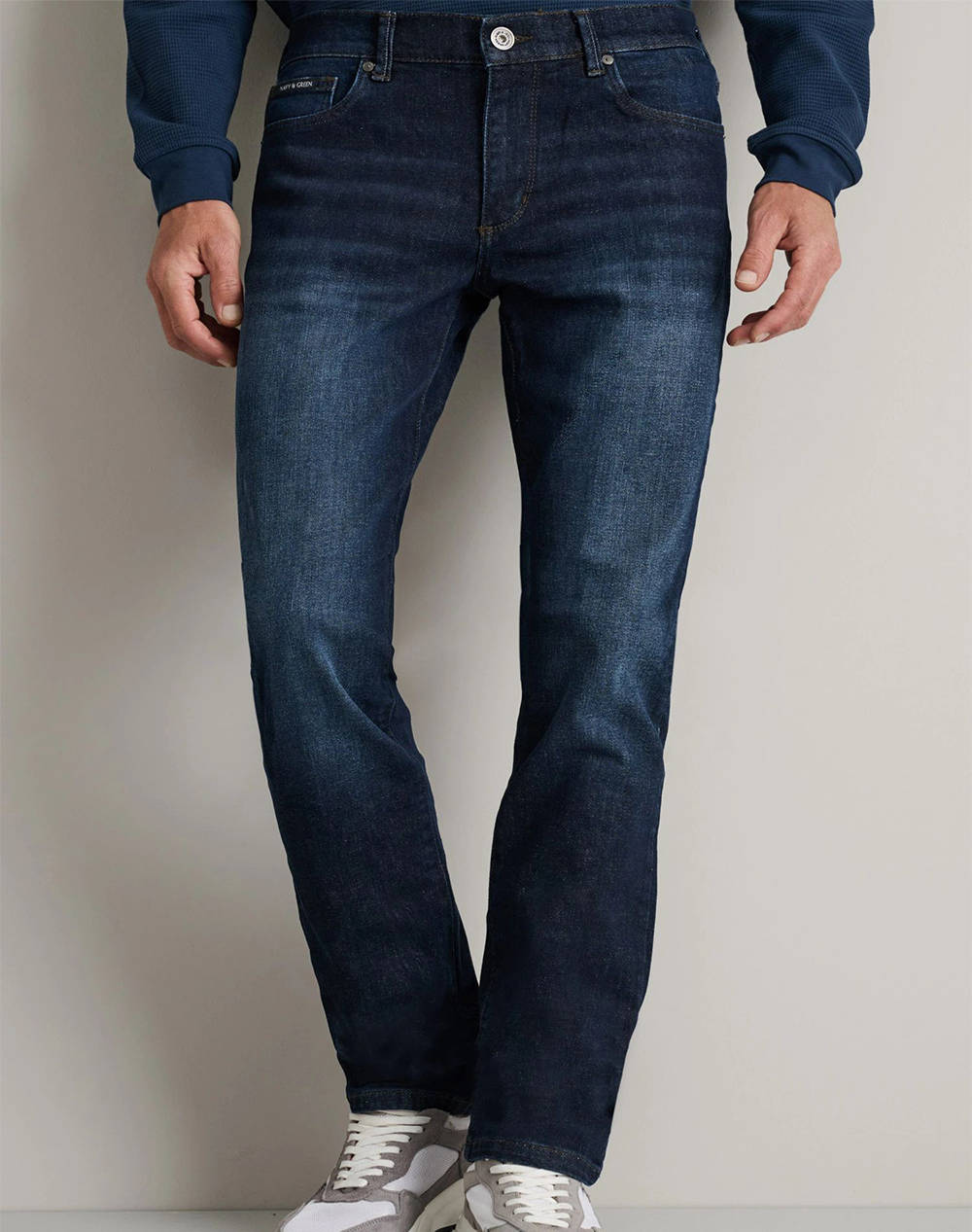 NAVY&GREEN NAVY&GREEN ΠΑΝΤΕΛΟΝΙ ΝΤΕΝΙΜ LOW WAIST 24YI.218/13/LW-DARK BLUE DenimBlue