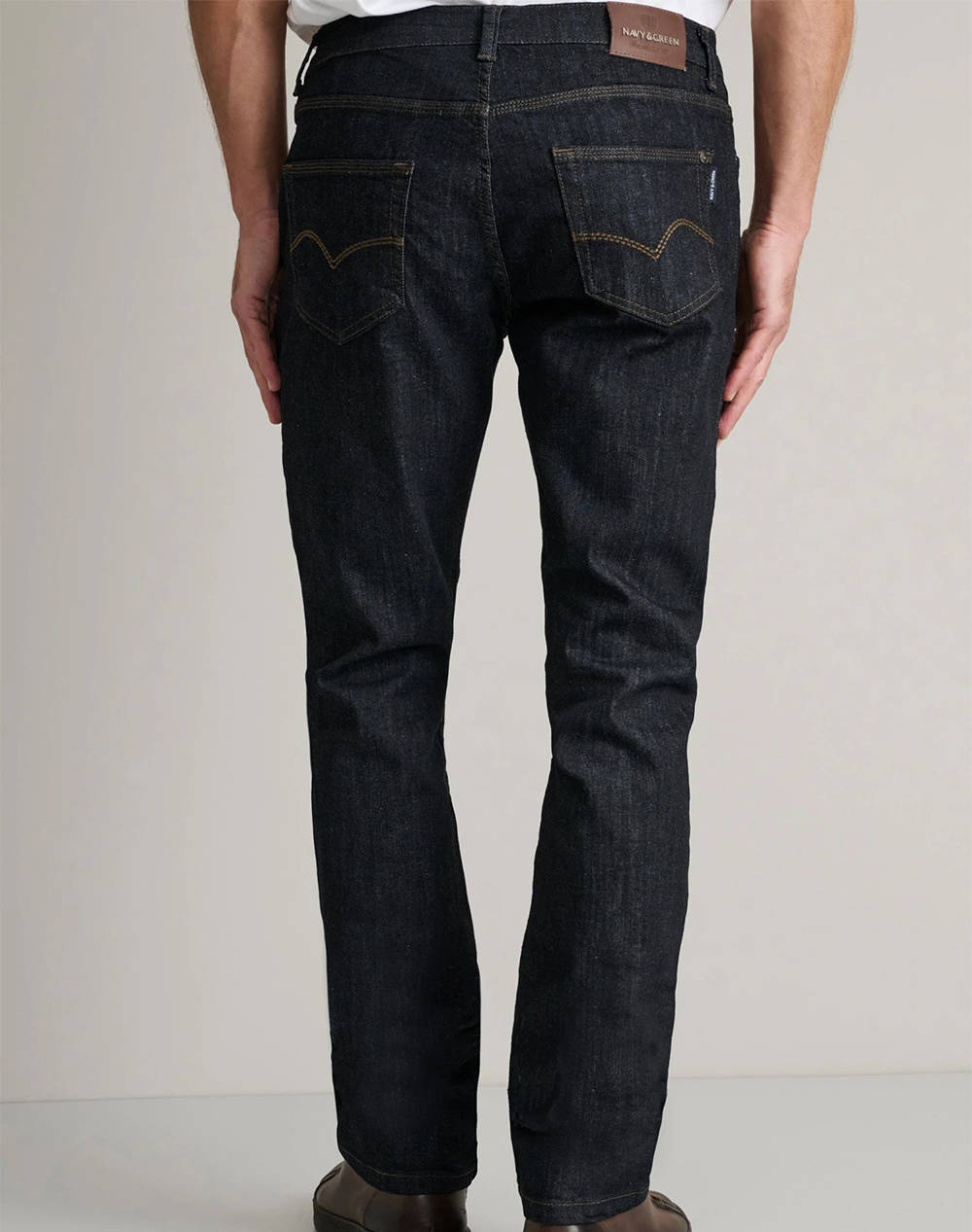 NAVY&GREEN ΠΑΝΤΕΛΟΝΙ ΝΤΕΝΙΜ REGULAR WAIST 24YI.218/7-BLUE/BLACK DenimBlack φωτογραφία