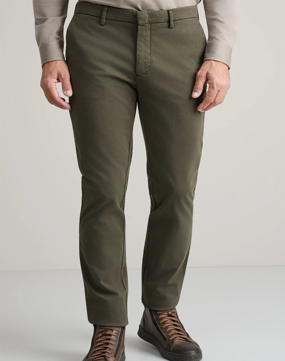 NAVY&GREEN ΠΑΝΤΕΛΟΝΙ ΑΠΙΕΤΟ MODERN FIT 24AG.1003MFT/180-MIDNIGHT GREEN Olive