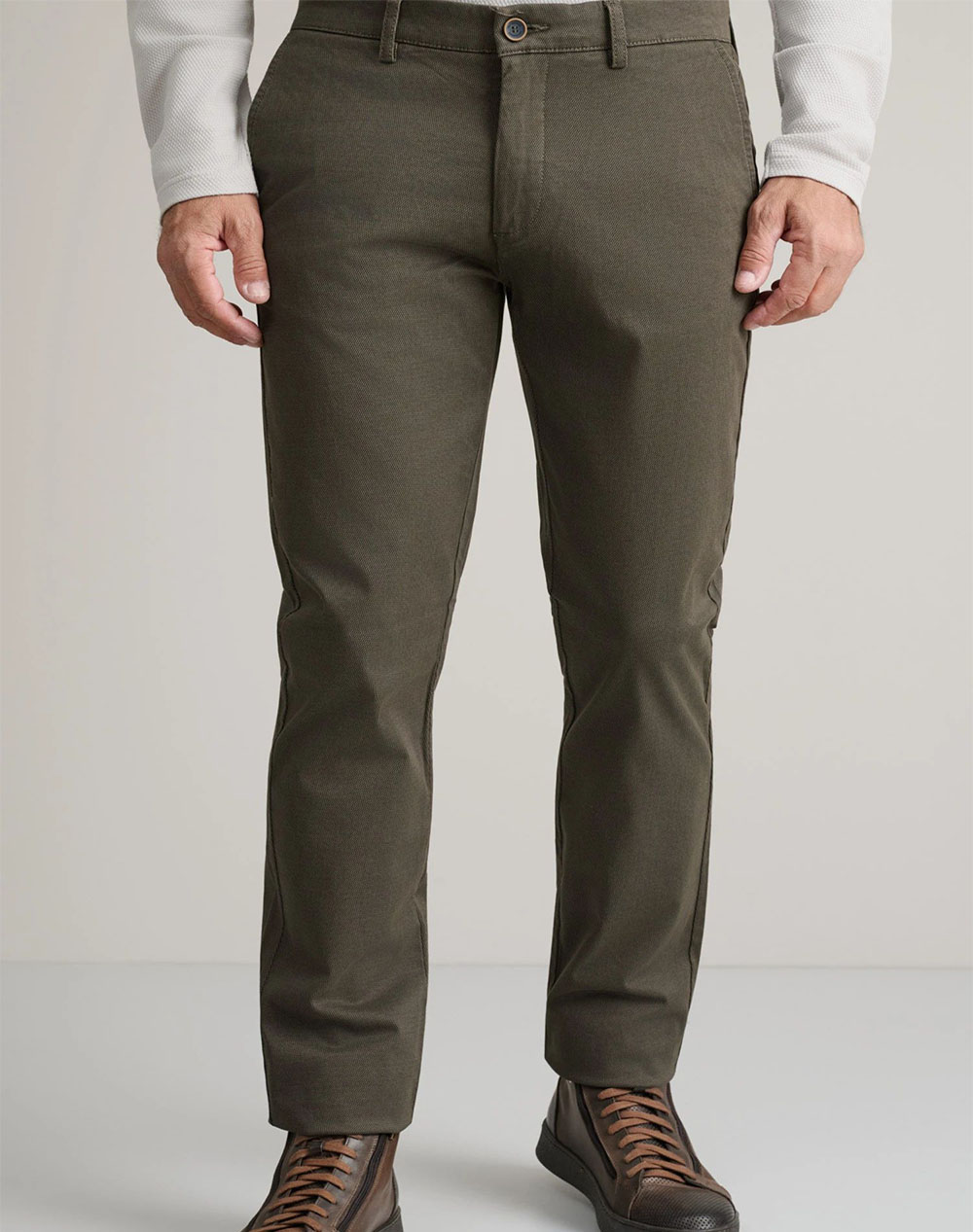 NAVY&GREEN ΠΑΝΤΕΛΟΝΙ ΑΠΙΕΤΟ MODERN FIT 24AG.1003MFA/84.1-BROWN DarkBrown
