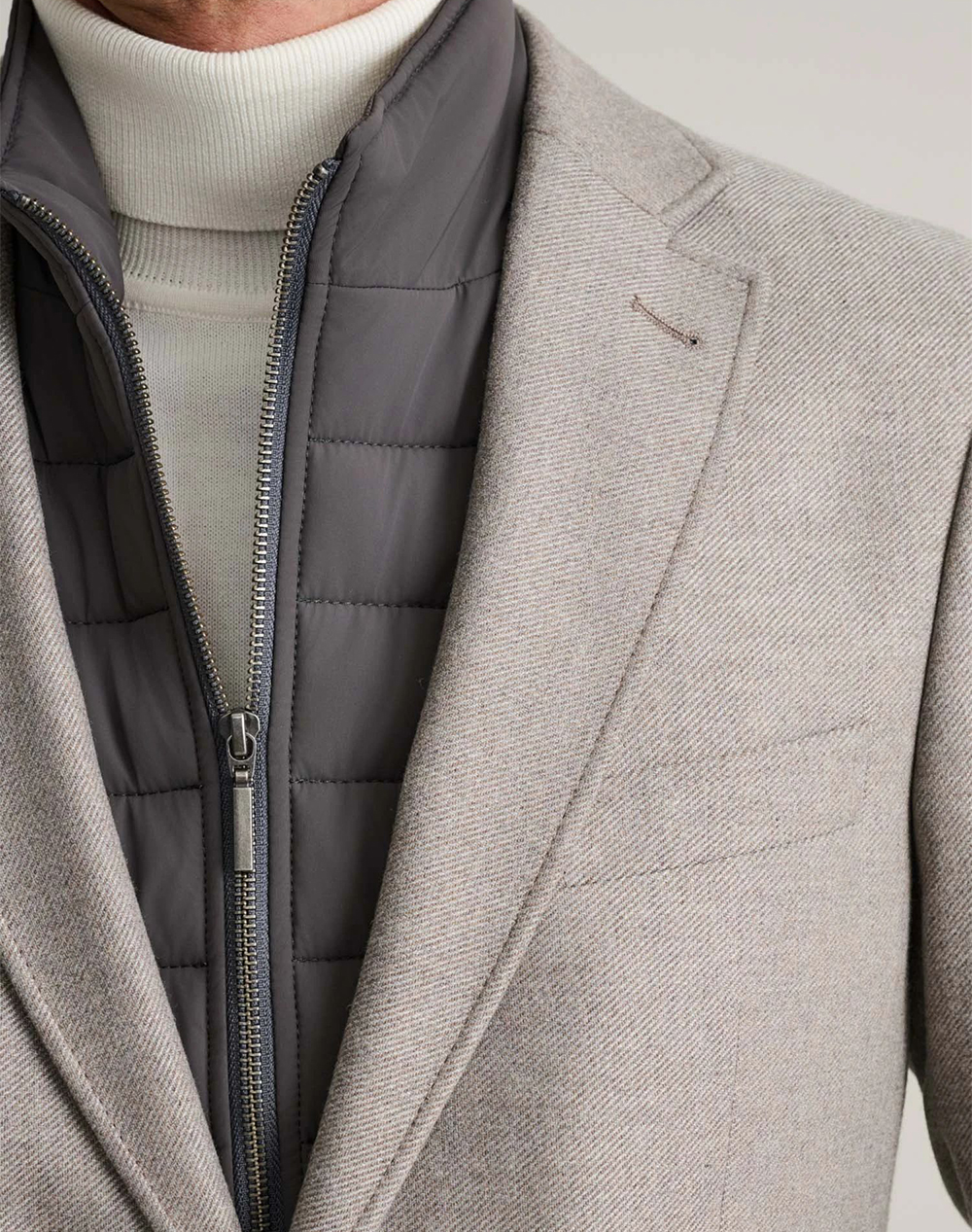 NAVY&GREEN ΣΑΚΚΑΚΙ ΜΕ ΓΙΛΕΚΟ 24SA.ASY001/BGL-WARM BEIGE Biege φωτογραφία