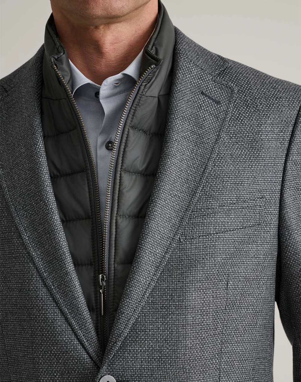 NAVY&GREEN ΣΑΚΚΑΚΙ ΜΕ ΓΙΛΕΚΟ 24SA.RED33/BGL.1-STEEL GREY DarkSlateGrey φωτογραφία