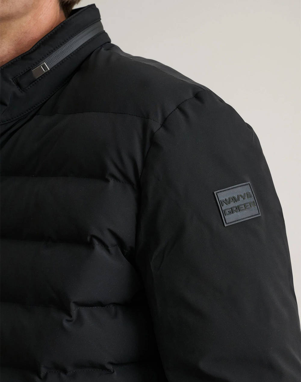 NAVY&GREEN ΤΖΑΚΕΤ ΜΕ ΑΠΟΣΠΩΜΕΝΗ ΚΟΥΚΟΥΛΑ 24HS.019-Black Ink Black φωτογραφία