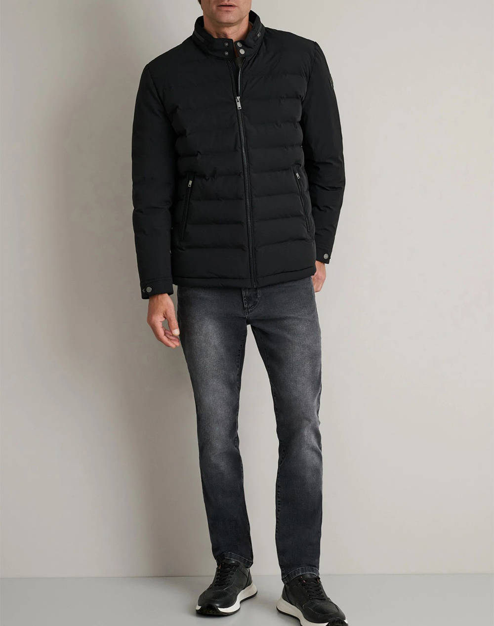 NAVY&GREEN ΤΖΑΚΕΤ ΜΕ ΑΠΟΣΠΩΜΕΝΗ ΚΟΥΚΟΥΛΑ 24HS.019-Black Ink Black φωτογραφία