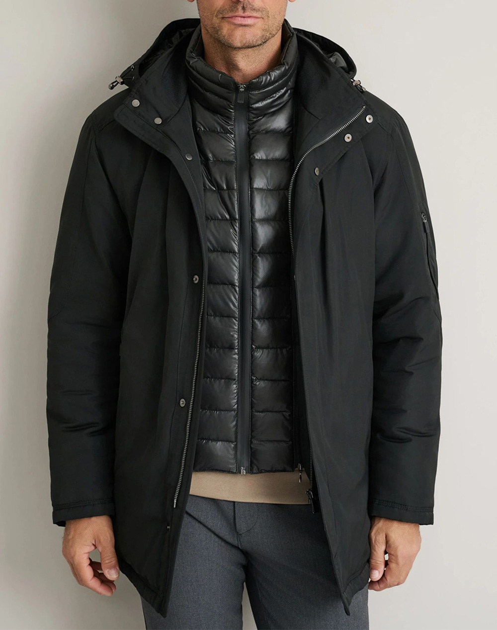 NAVY&GREEN ΤΖΑΚΕΤ 24WE.185-BLACK Black