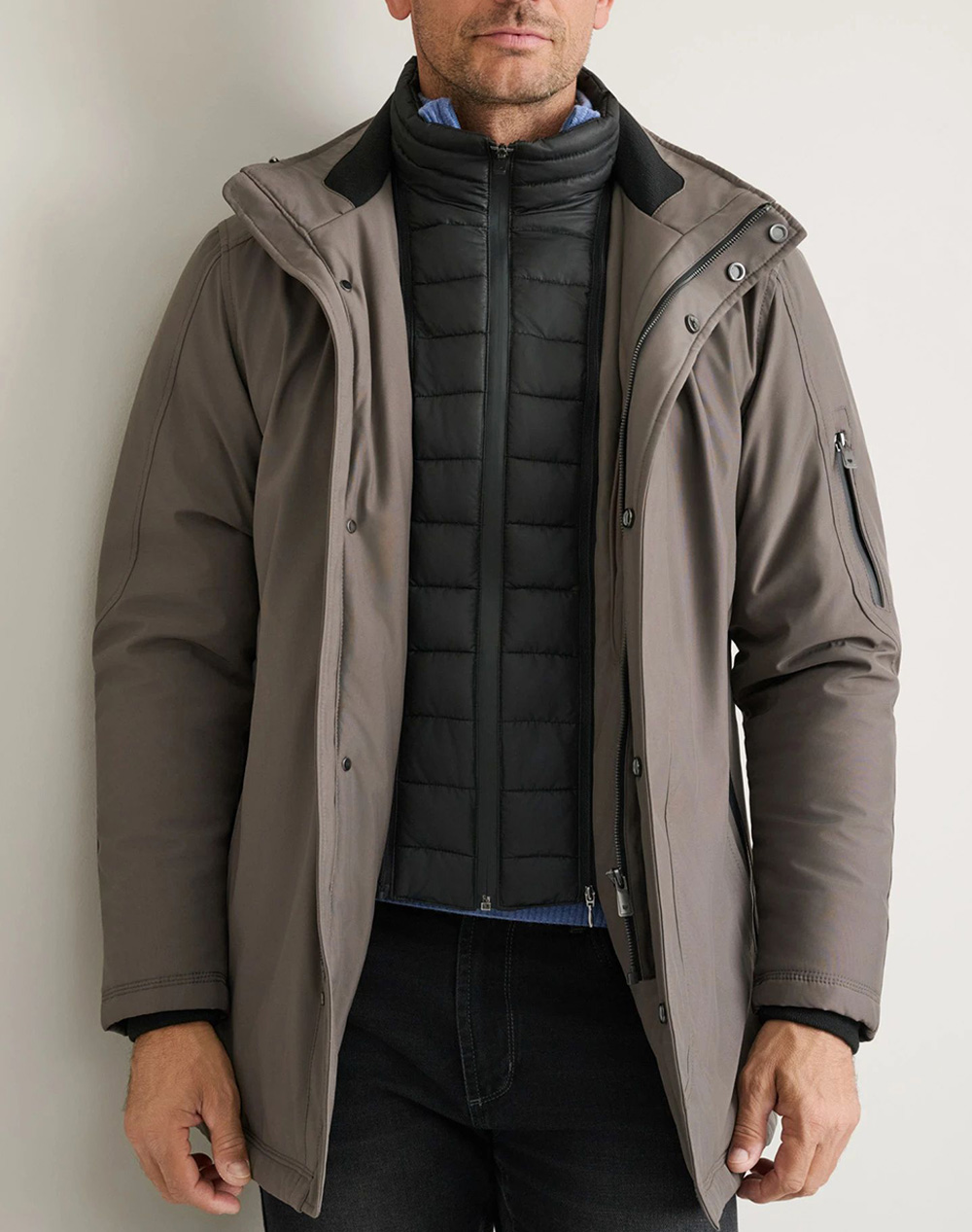 NAVY&GREEN ΤΖΑΚΕΤ 24WE.185-IRON DarkGray