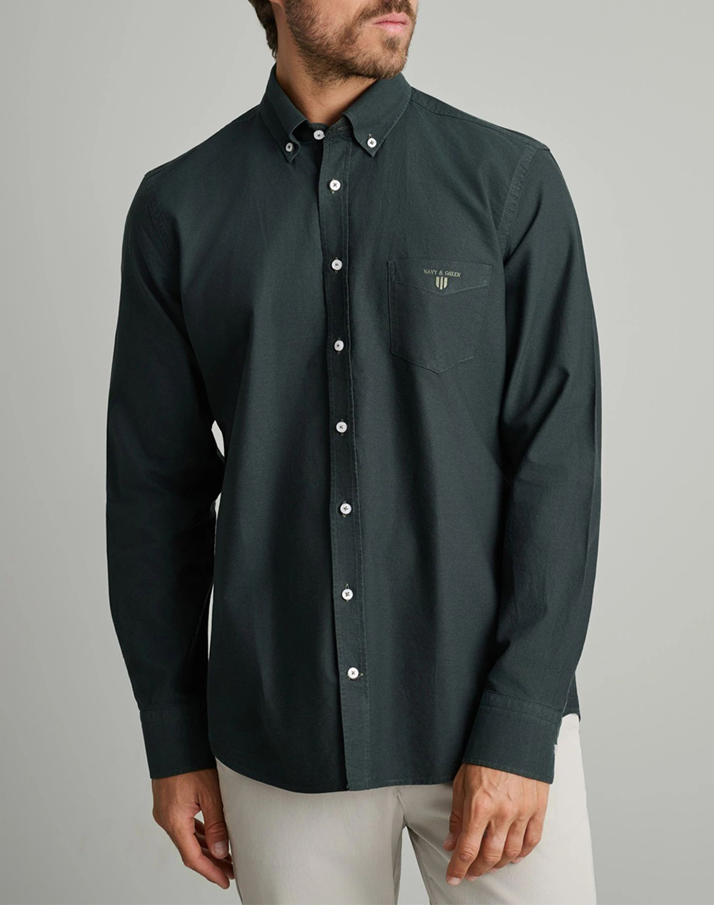 NAVY&GREEN NAVY&GREEN ΠΟΥΚΑΜΙΣΟ 24NG.KR130/1Β.1-HUNTER GREEN DarkGreen