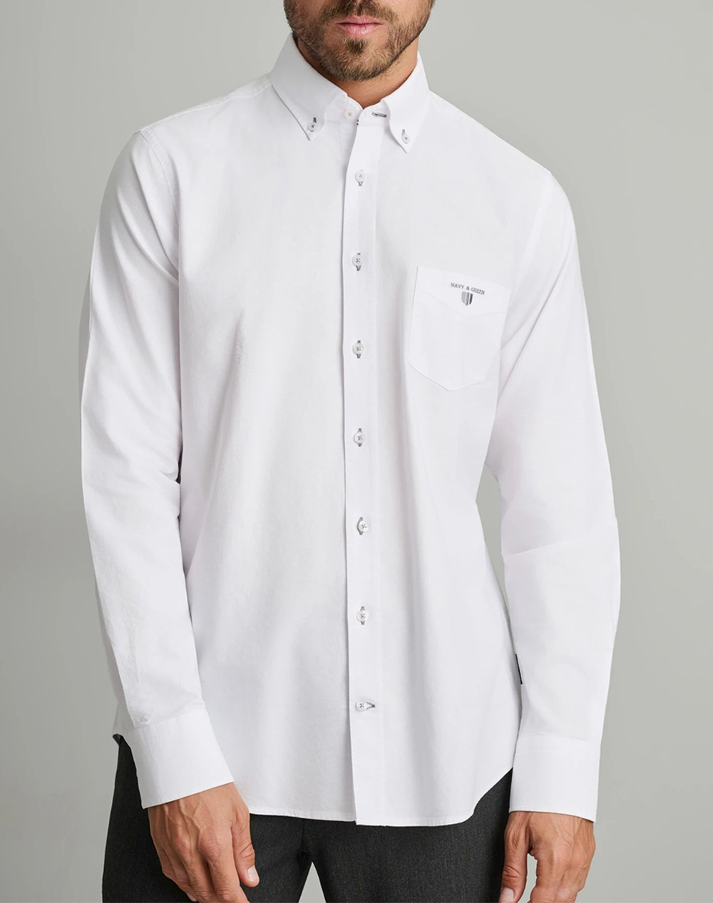 NAVY&GREEN NAVY&GREEN ΠΟΥΚΑΜΙΣΟ 24NG.KR130/1Β.1-OPTIC WHITE White