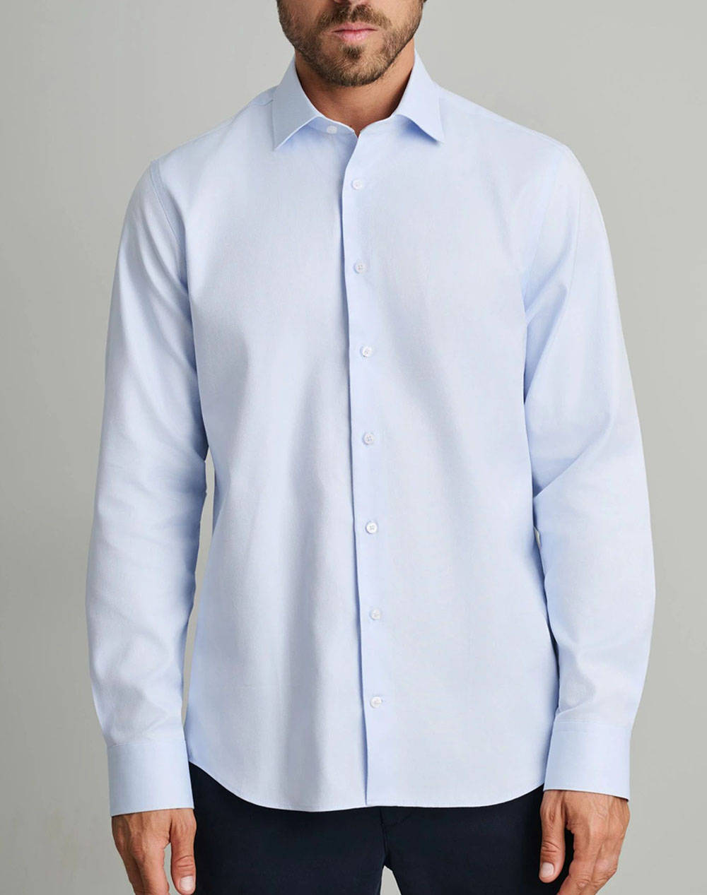 NAVY&GREEN ΠΟΥΚΑΜΙΣΟ 24NG.SD185/NGM-ILLUSION BLUE LightBlue