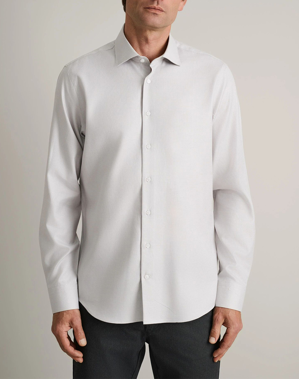 NAVY&GREEN NAVY&GREEN ΠΟΥΚΑΜΙΣΟ COMFORT FIT 24NG.EK012/NGM.1-LT BEIGE/WHITE Ecru