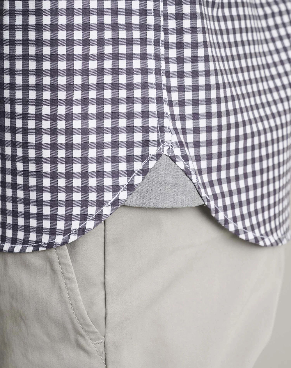 NAVY&GREEN ΠΟΥΚΑΜΙΣΟ COMFORT FIT 24NG.EK050/1B-ANTHRACITE/WHITE Mixed φωτογραφία