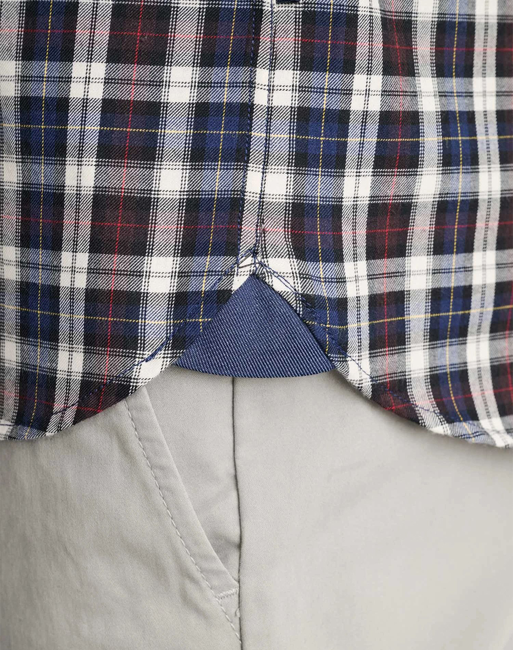 NAVY&GREEN ΠΟΥΚΑΜΙΣΟ COMFORT FIT 24NG.EK060/1B-BLUE/ECRU/RED Multi φωτογραφία