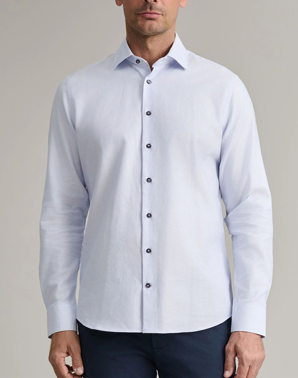 NAVY&GREEN ΠΟΥΚΑΜΙΣΟ COMFORT FIT 24NG.B373/NGM.1-GRAPE MIST/WHITE Multi