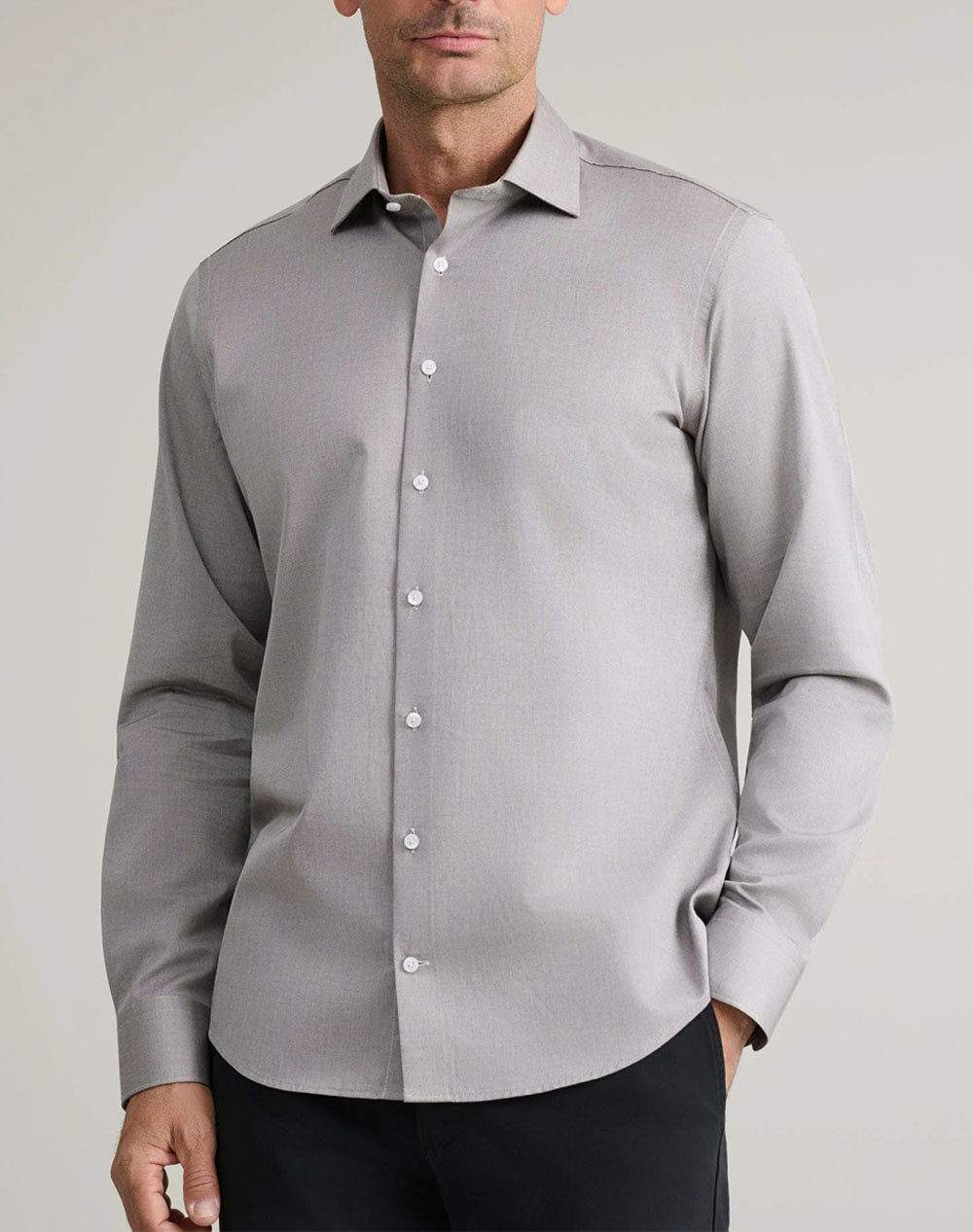 NAVY&GREEN ΠΟΥΚΑΜΙΣΟ COMFORT FIT 24NG.EK049/NGM-BROWN/GREY Gray