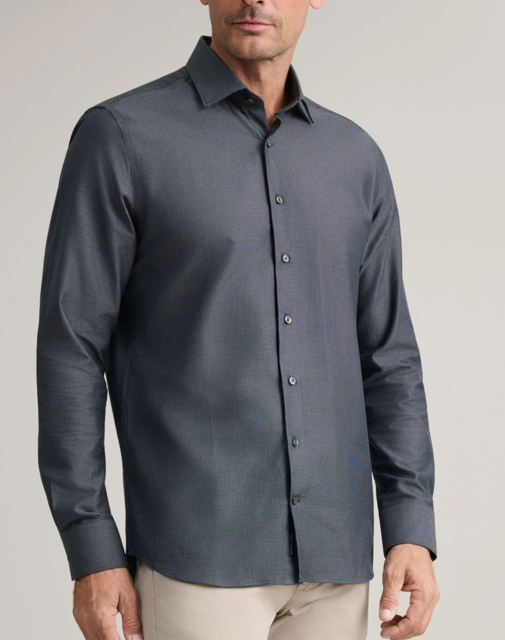 NAVY&GREEN ΠΟΥΚΑΜΙΣΟ COMFORT FIT 24NG.B385/NGM-GREY/BLACK DarkGray