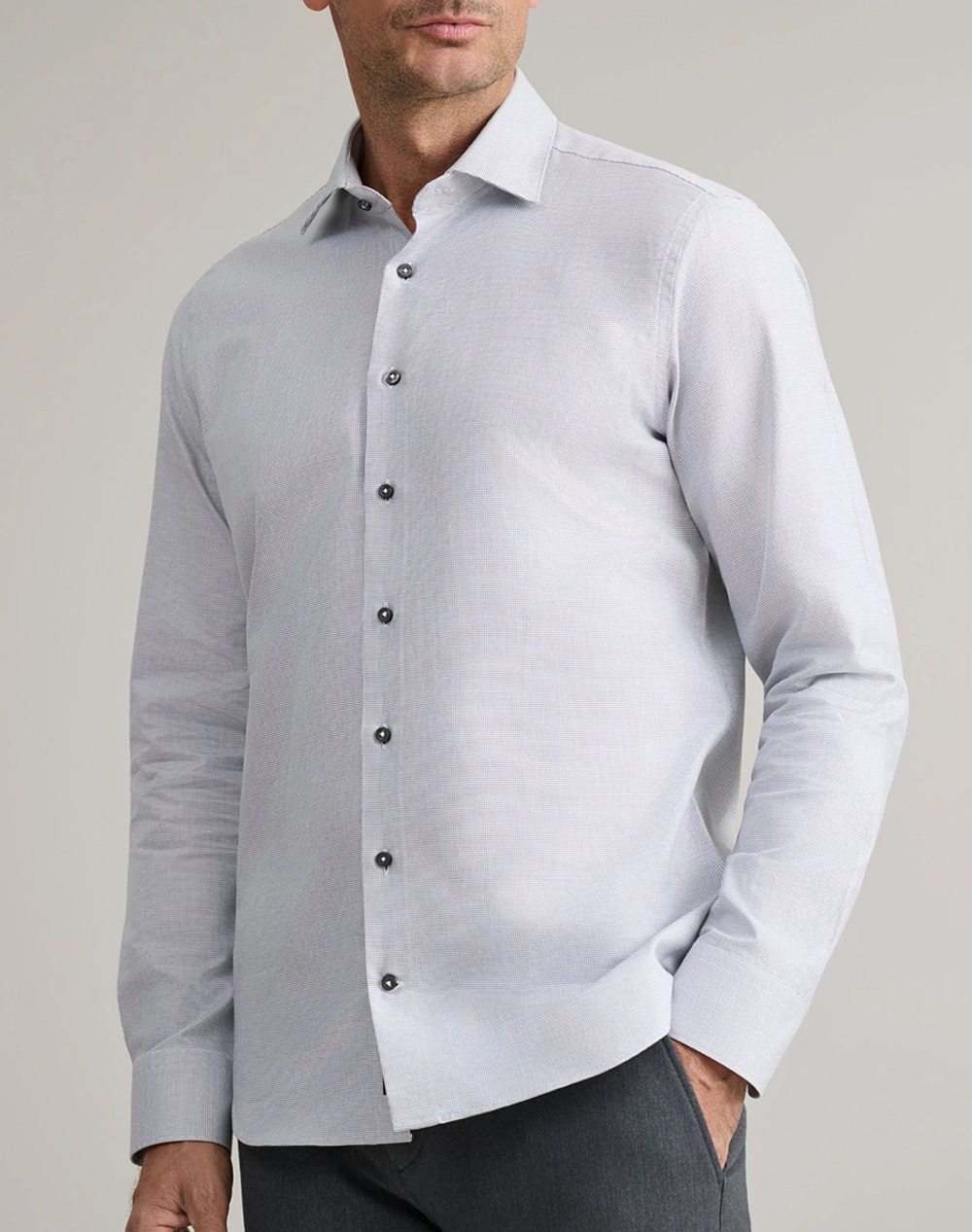 NAVY&GREEN ΠΟΥΚΑΜΙΣΟ COMFORT FIT 24NG.B385/NGM-GREY/WHITE Multi