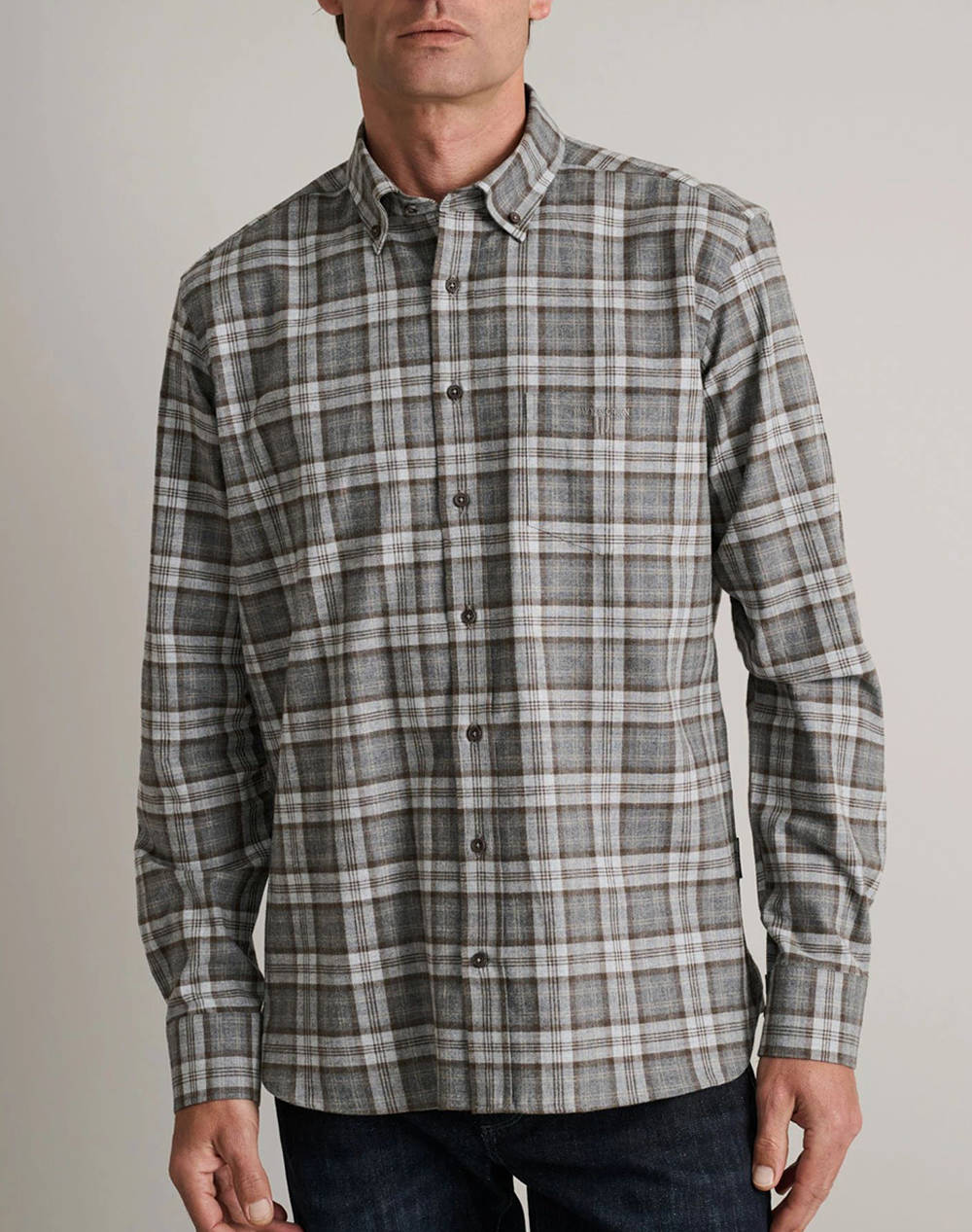 NAVY&GREEN NAVY&GREEN ΠΟΥΚΑΜΙΣΟ COMFORT FIT 24NG.CA266/1B-GREY/LT GREY/BLUE LightGray