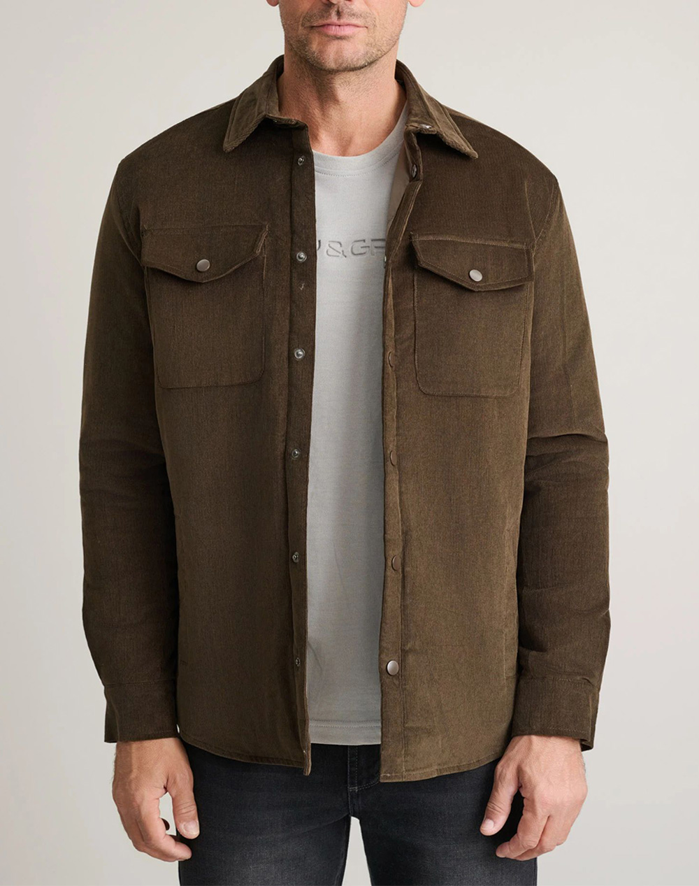 NAVY&GREE ΠΟΥΚΑΜΙΣΟ OVERSHIRT 24SC.100/OS-BROWN Brown