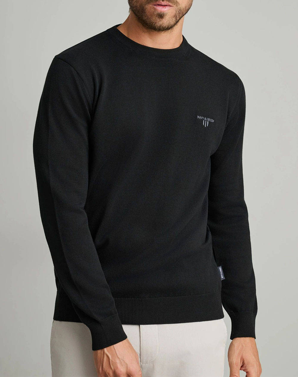 NAVY&GREEN ΠΛΕΚΤΟ 24YM.741/P.5-BLACK Black