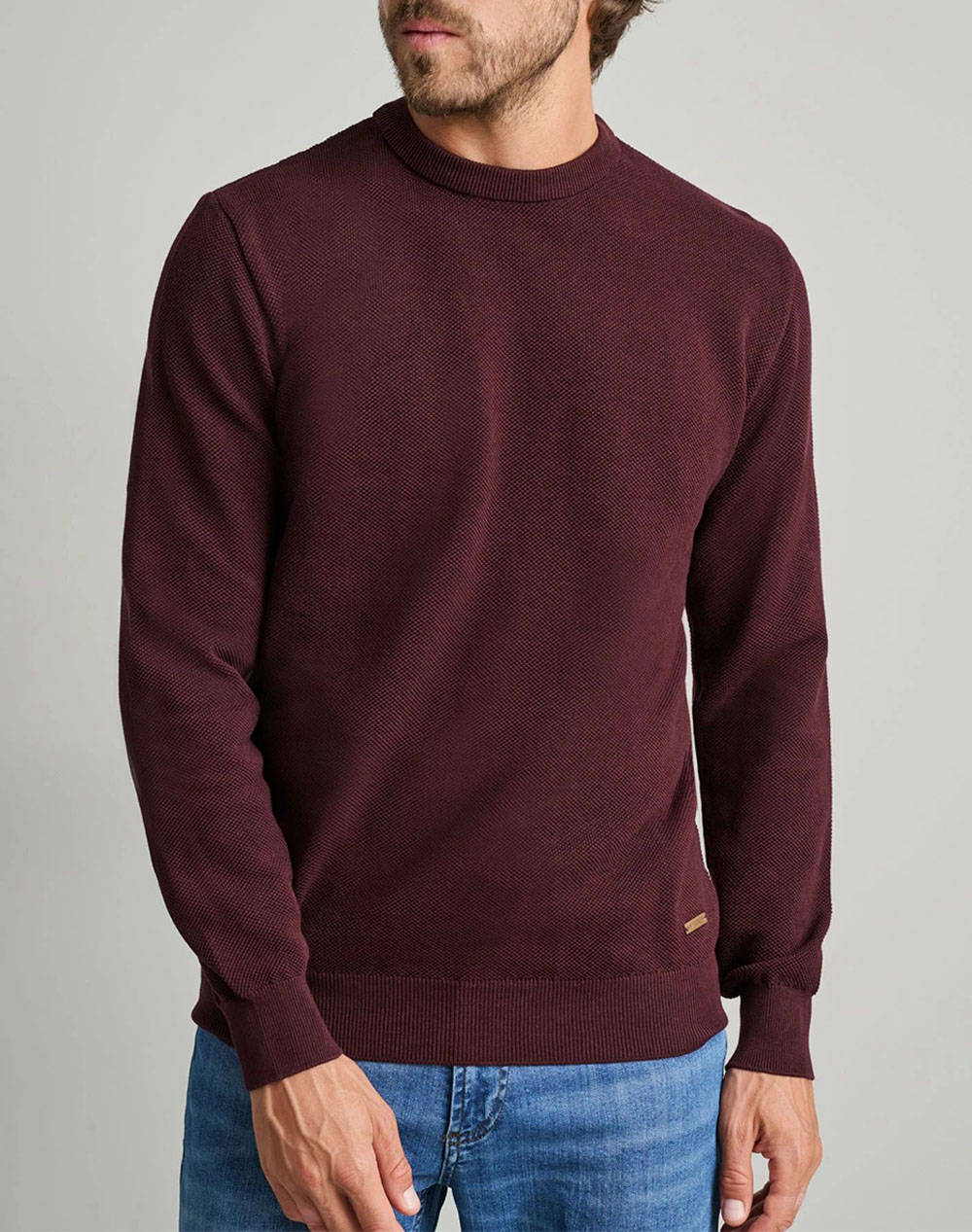 NAVY&GREEN ΠΛΕΚΤΟ 24YM.1017/R-DARK BORDEAUX Bordeux