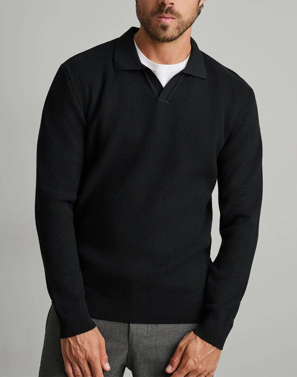 NAVY&GREEN ΠΛΕΚΤΟ 24YM.1016/PL-BLACK Black