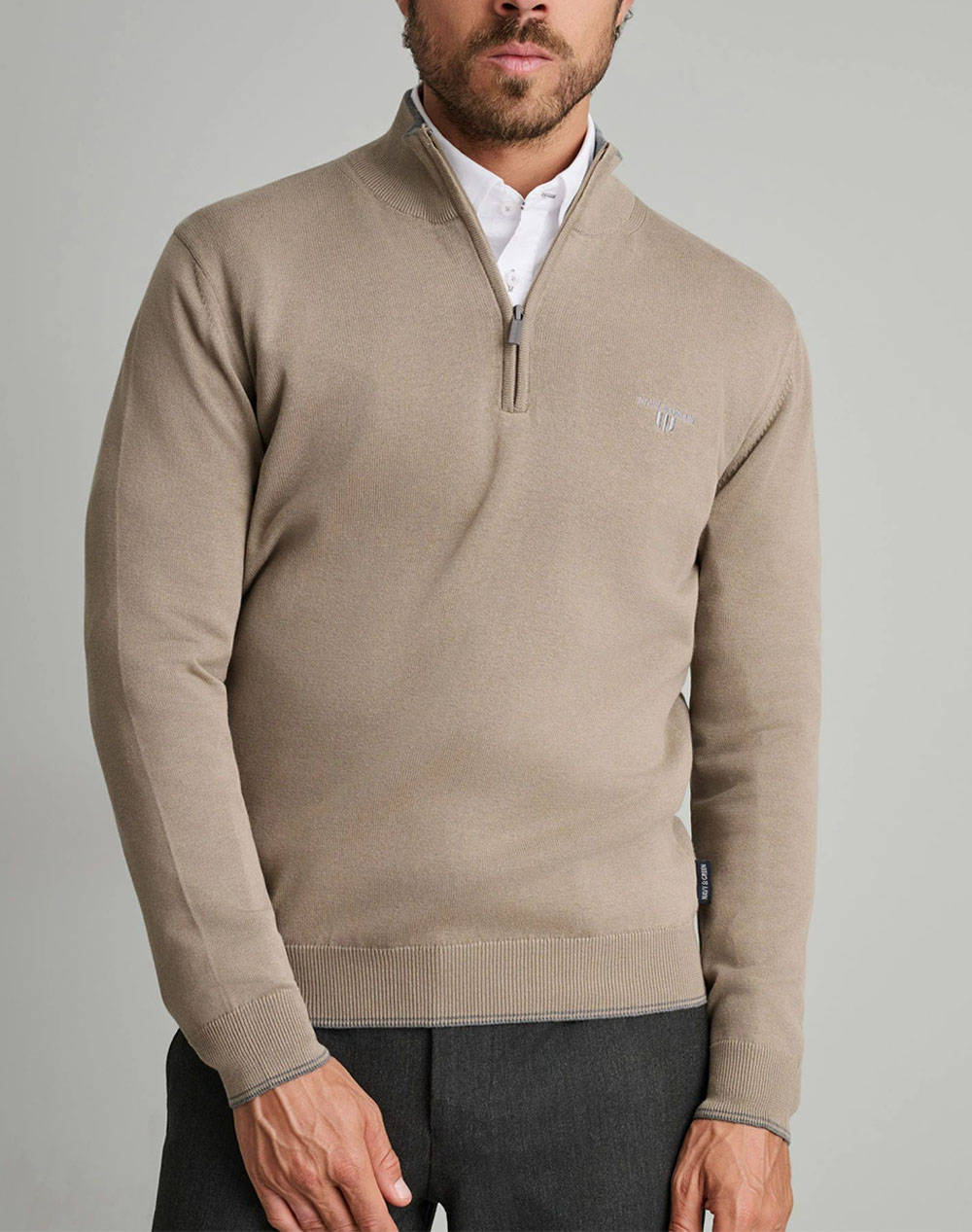 NAVY&GREEN ΠΛΕΚΤΟ 24YM.923/LZ.4-Simply Taupe SandyBrown