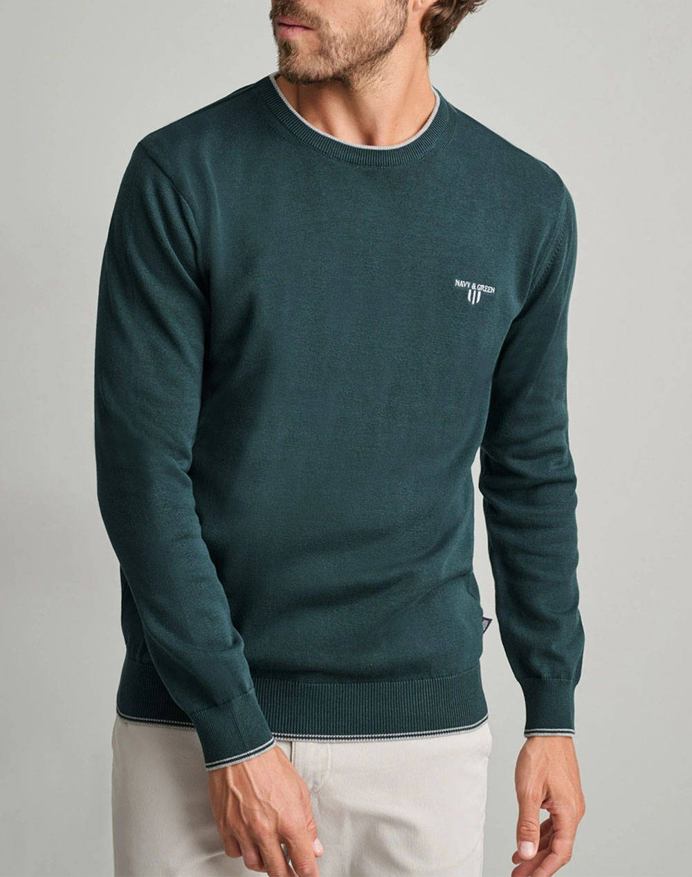 NAVY&GREEN ΠΛΕΚΤΟ 24YM.926/P.4-HUNTER GREEN DarkGreen
