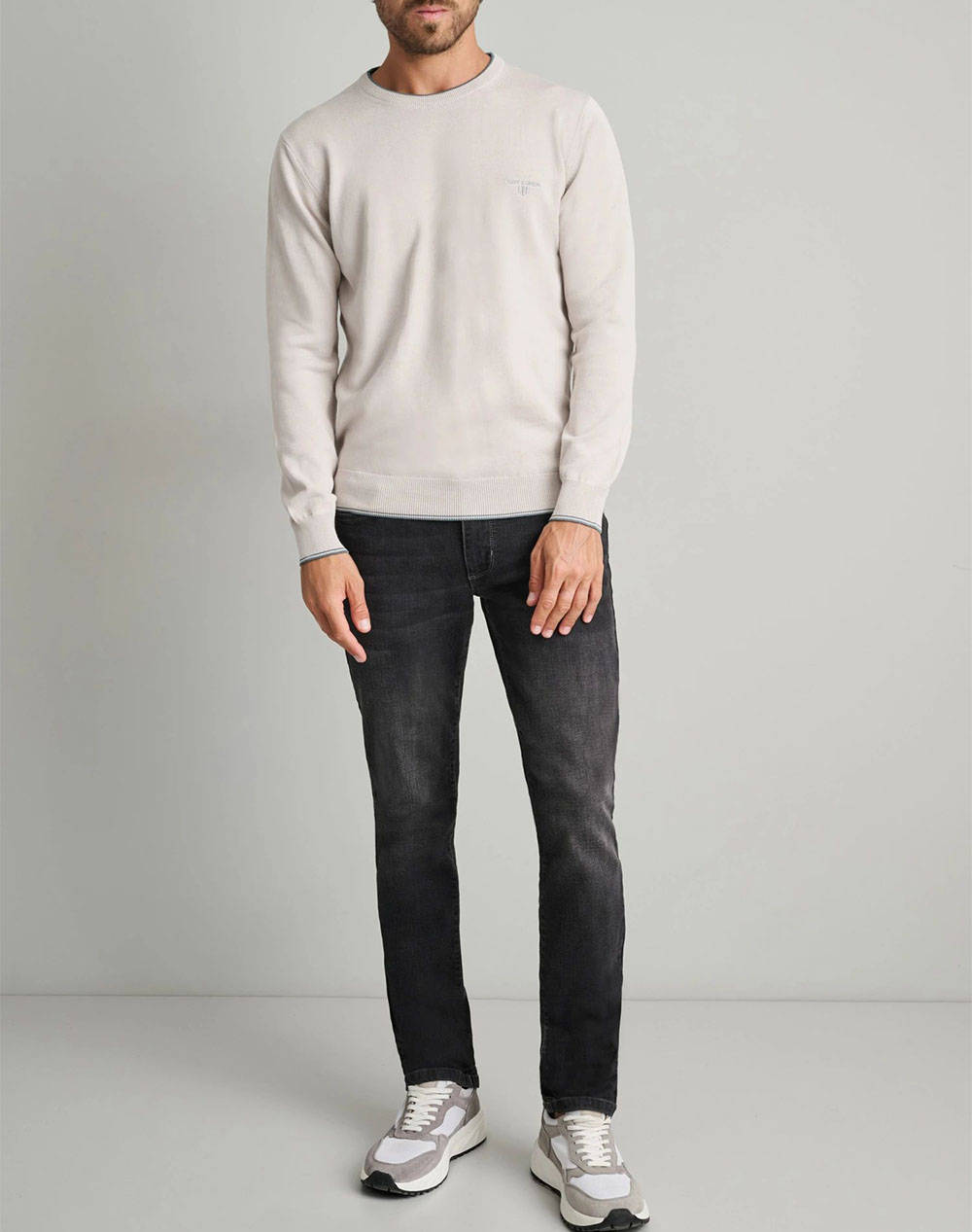 NAVY&GREEN ΠΛΕΚΤΟ 24YM.926/P.4-ICE Ecru φωτογραφία