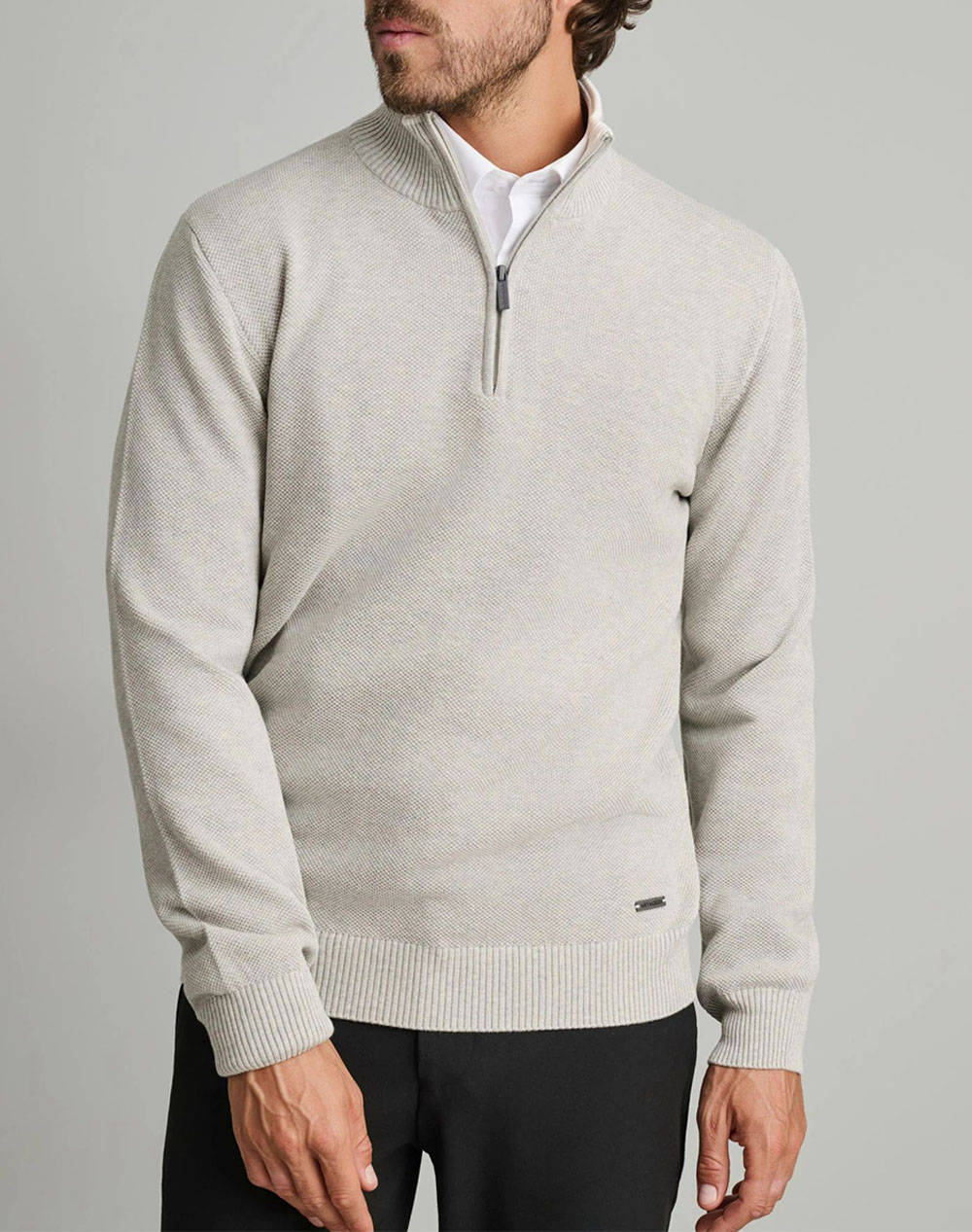 NAVY&GREEN ΠΛΕΚΤΟ 24YM.1017/LZ-LT GREY LightGray